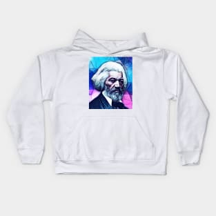 Frederick Douglass Snowy Portrait | Frederick Douglass Artwork 4 Kids Hoodie